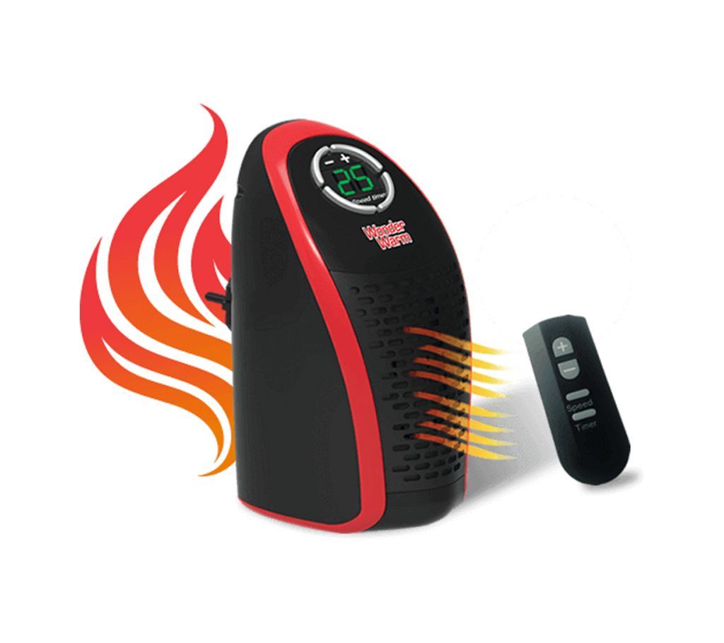 Mini Portable Room Heater With Remote Control 400W - HCL