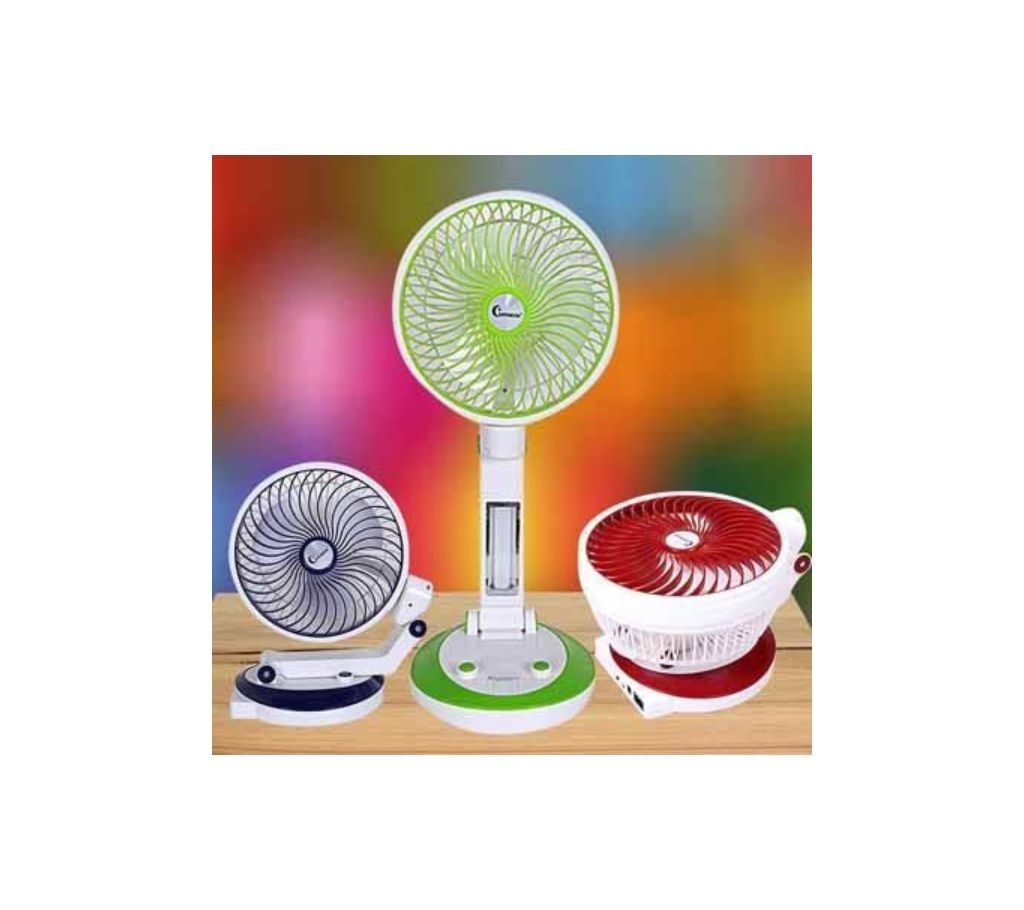 Rechargeable Fan and Light  Multicolor  72  HMS1
