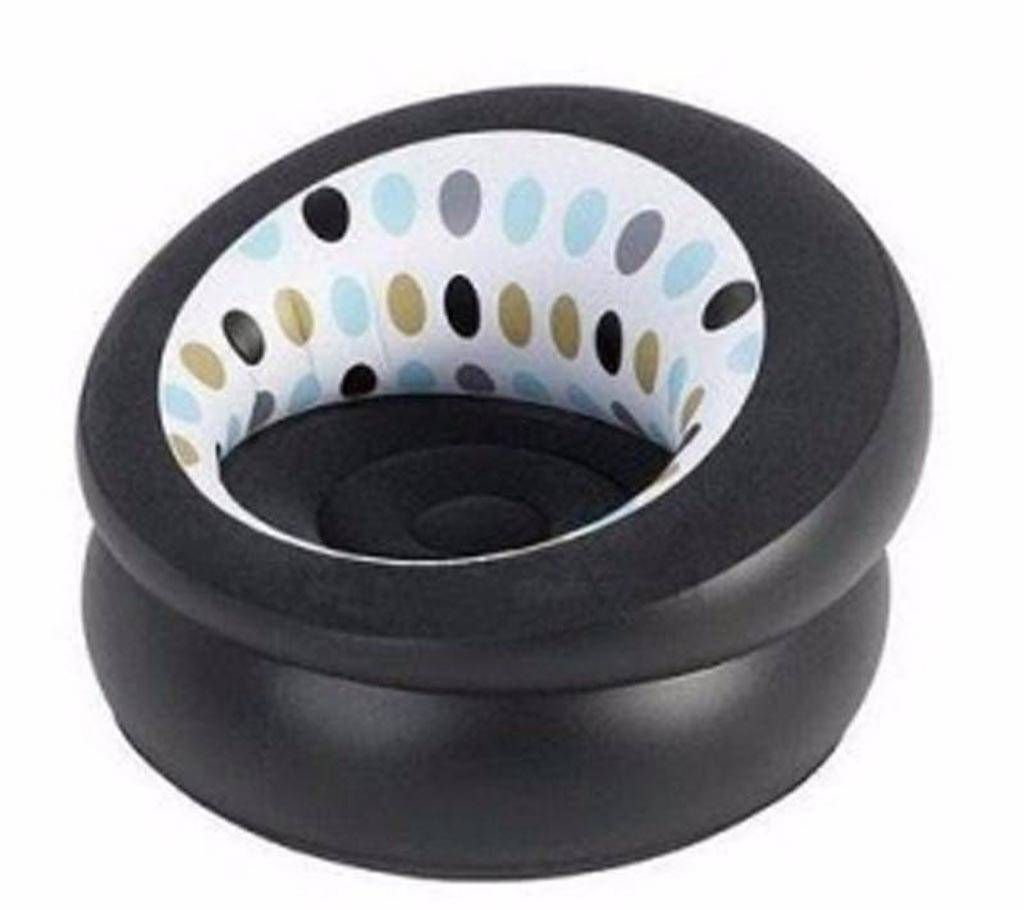 Flocked Inflatable Air Round Sofa