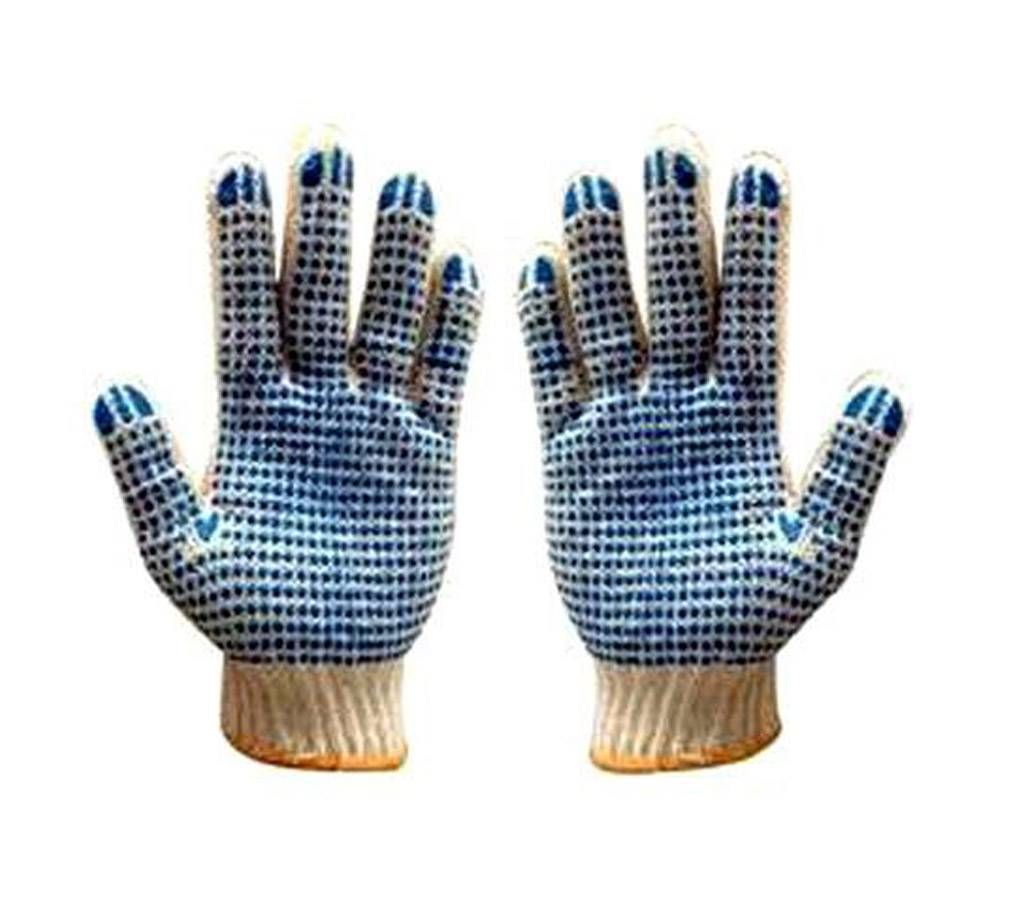 PVC Dotted Cotton Knitted Gloves
