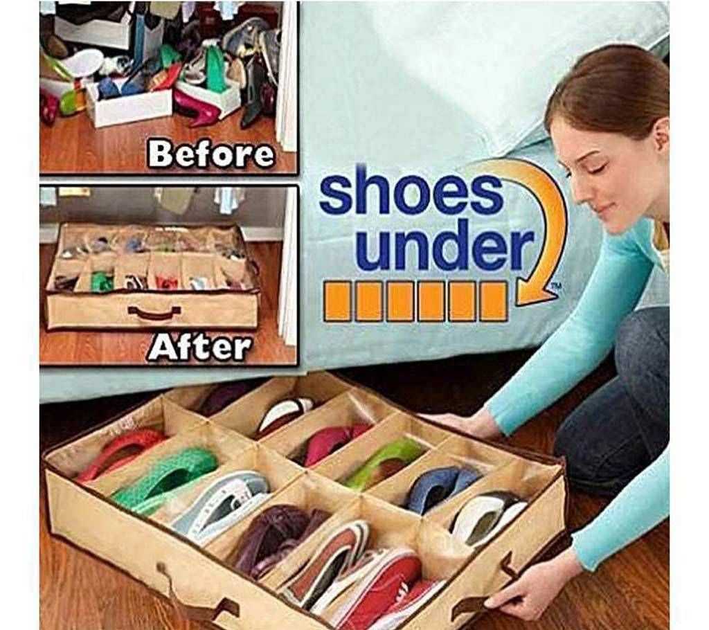 Space Saving Shoes Wack - Brown