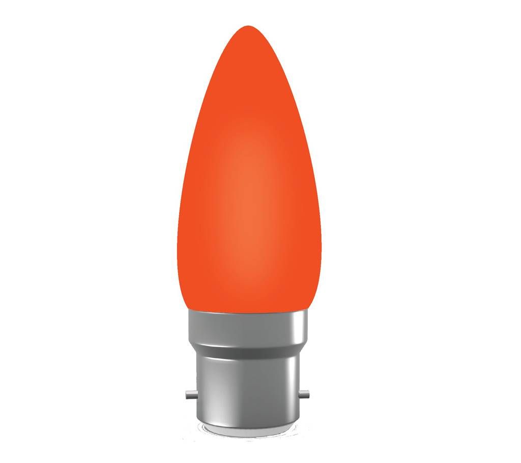 Super Star AC LED 0.5W ORANGE E-27 COLORLUX CANDLE