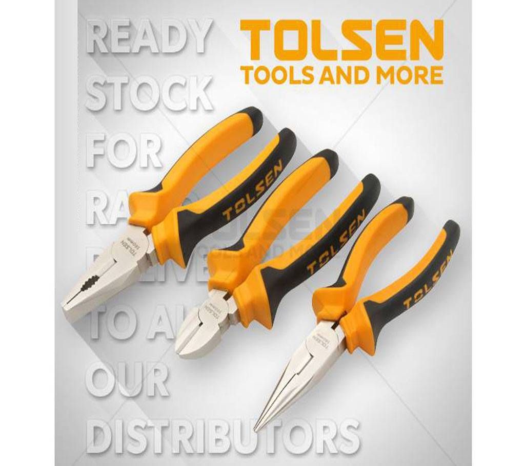 Tolsen 3 Pcs Pliers Set