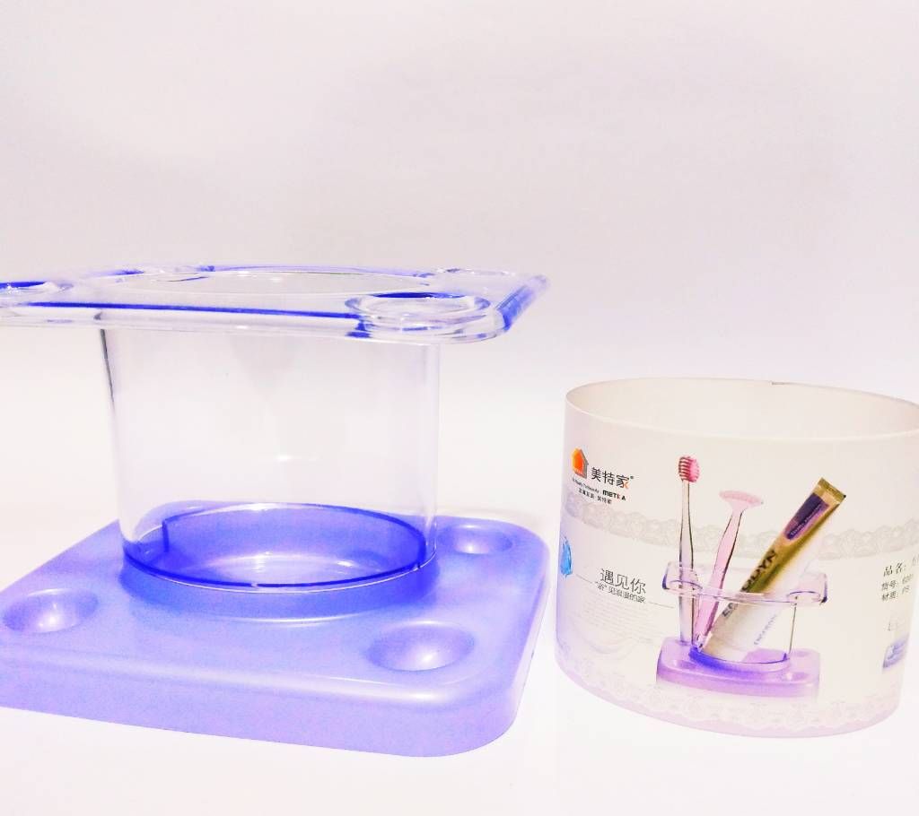 Toothbrush and toothpaste holder (4 holes)