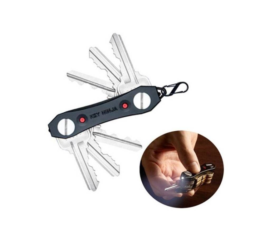 Ninja Multi-Tool Key Ring Holder with Torch