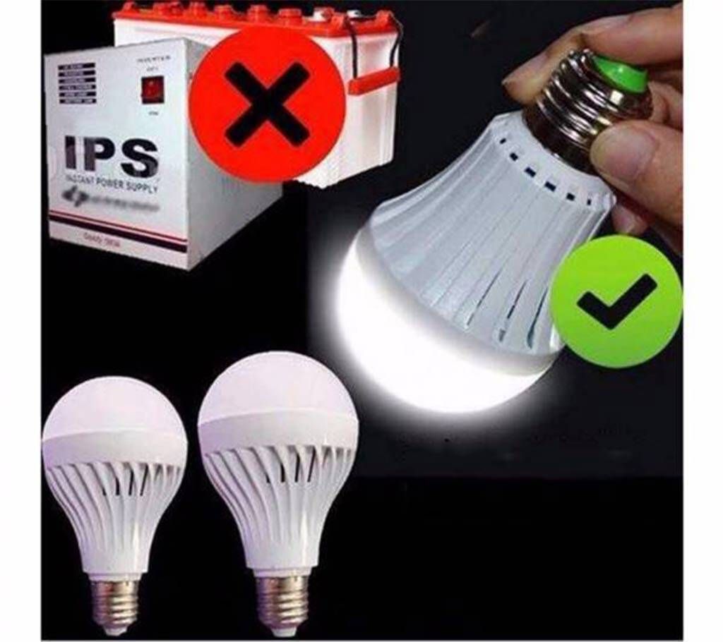 LED Automatic Rechargeable Bulb - 12 watt