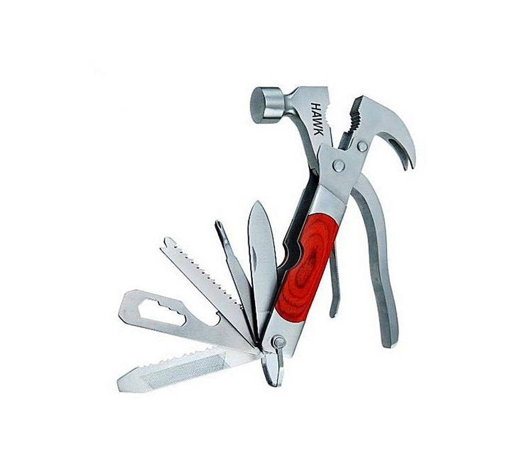 12 in 1 Multi-Function Hammer - Survival Tools - R