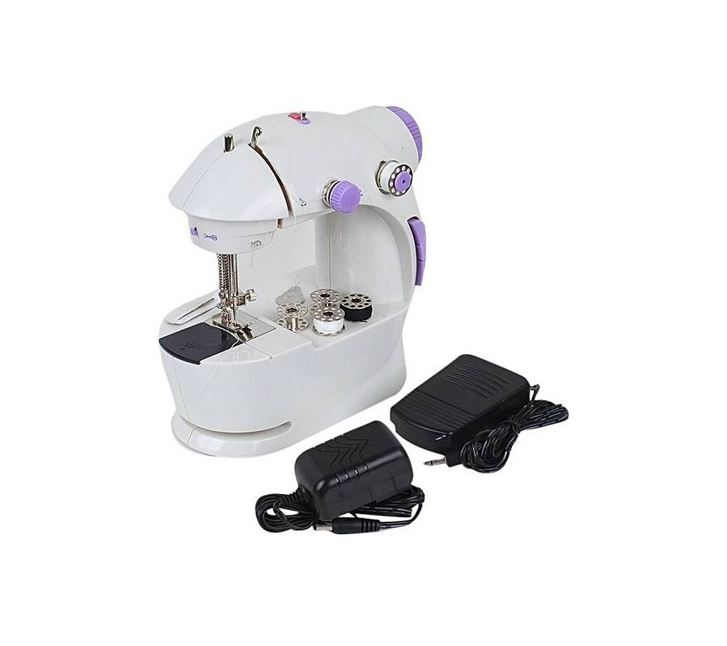 Mini Sewing Machine - White and Purple