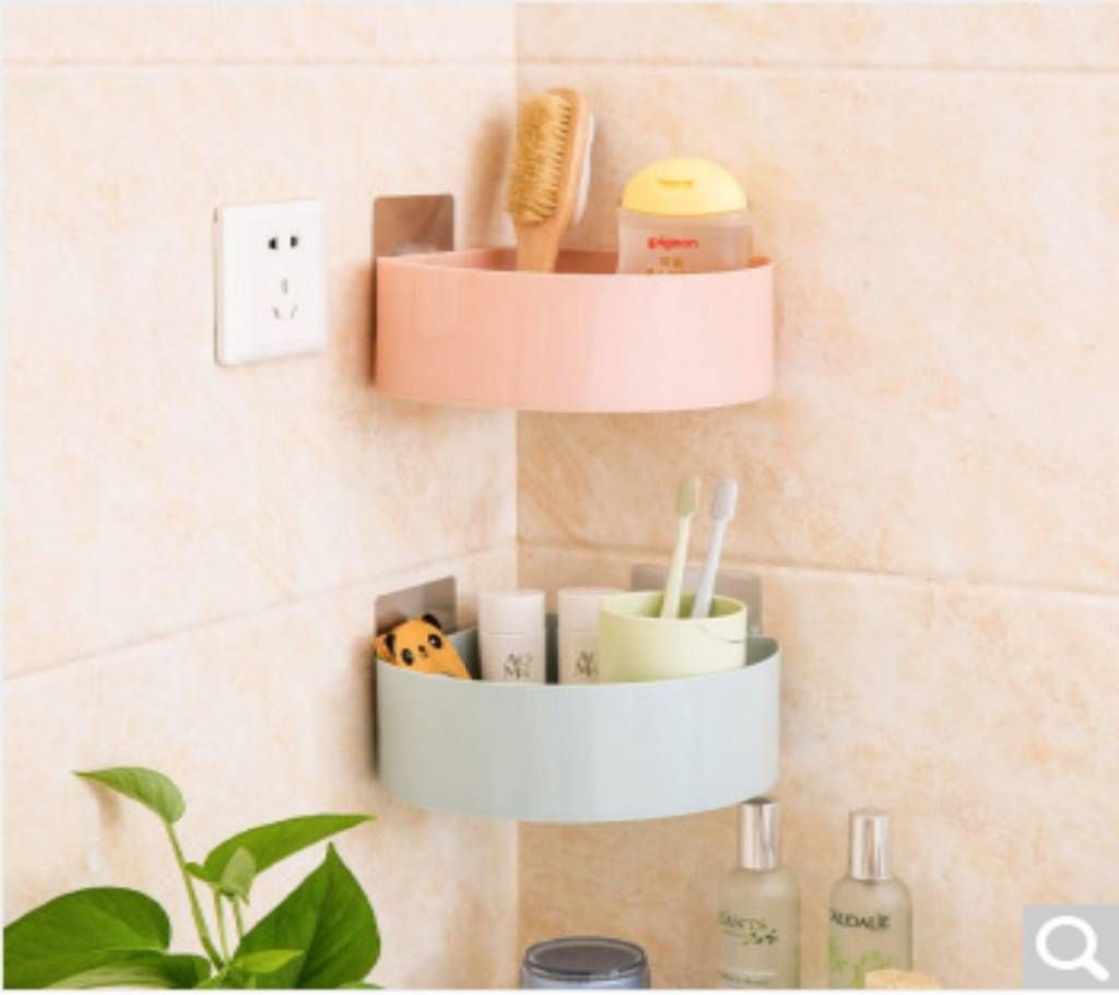 Plastic Corner Triangle Shelf(2pcs)