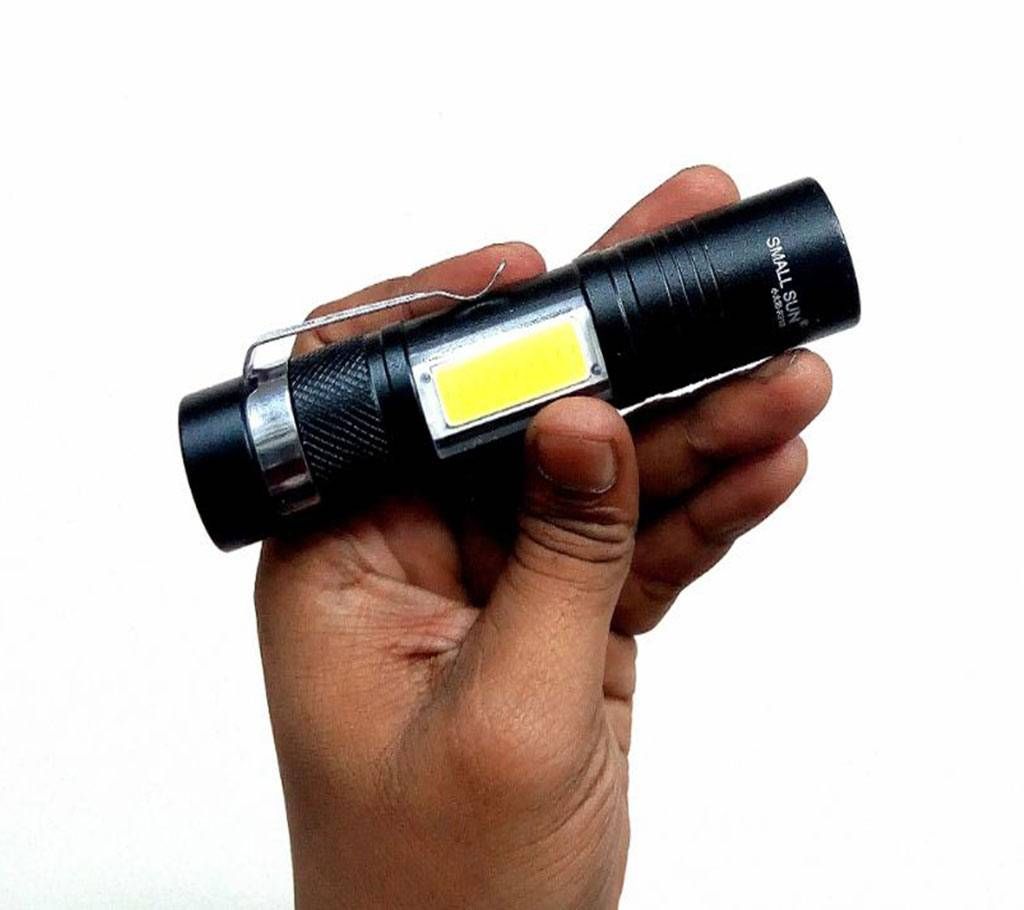 Waterproof Rechargeable LED torch Light Small Sun R918 XPE+COB.Light