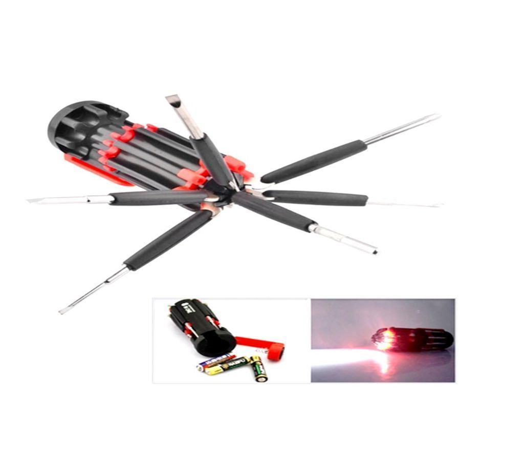 Multi screwdriver with LED  lights