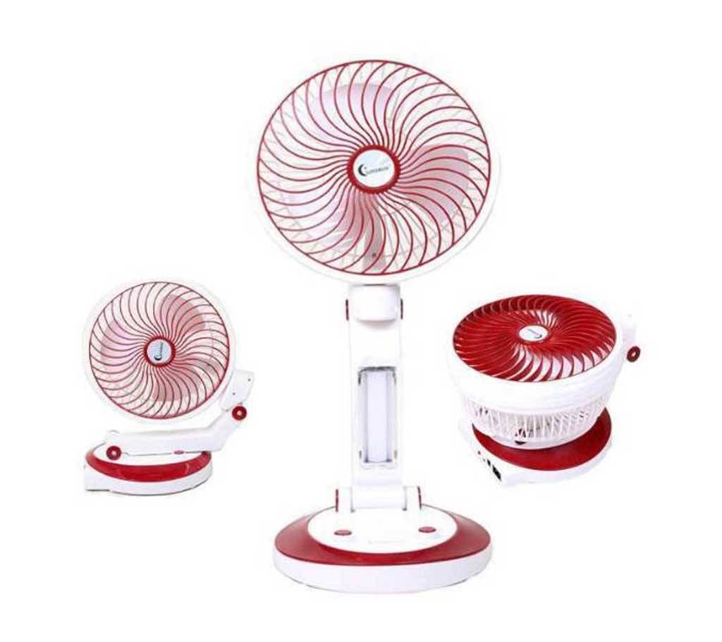 Super Moon Rechargeable Table Fan Plus Light