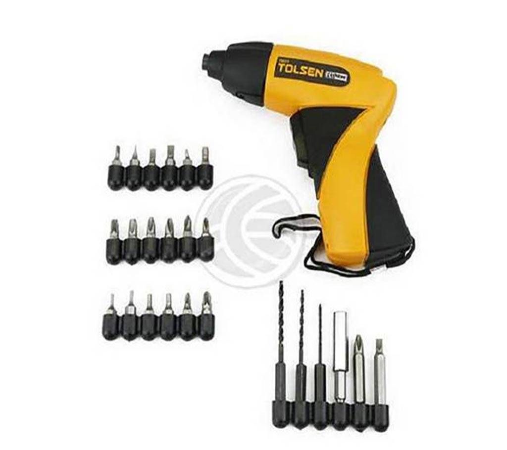 Tolsen cordless screw-driver set with Drill machin