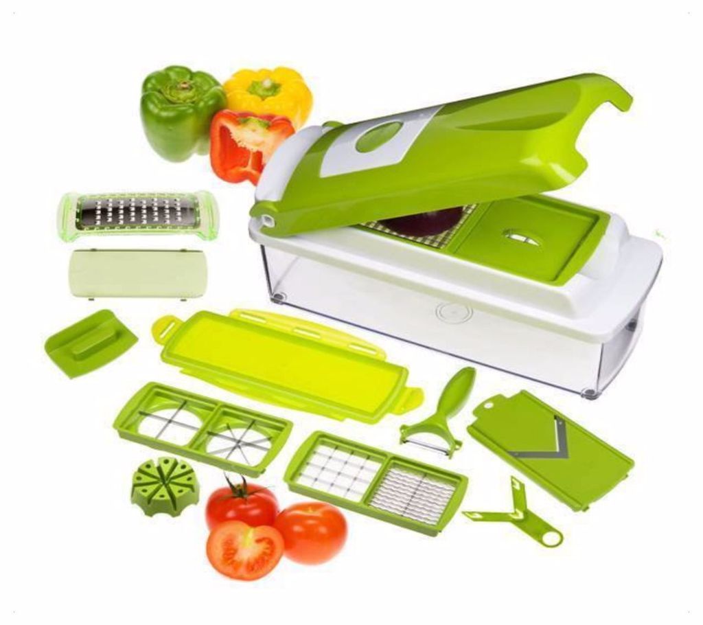 Dicer Plus (GREEN) Food Processor Kitchen Helper Food Chopper Cutter Slicer
