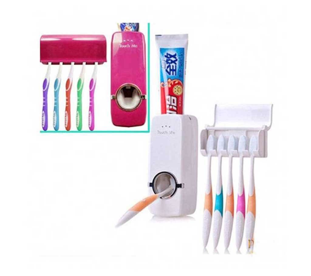 Toothpaste Dispenser with Toothbrush