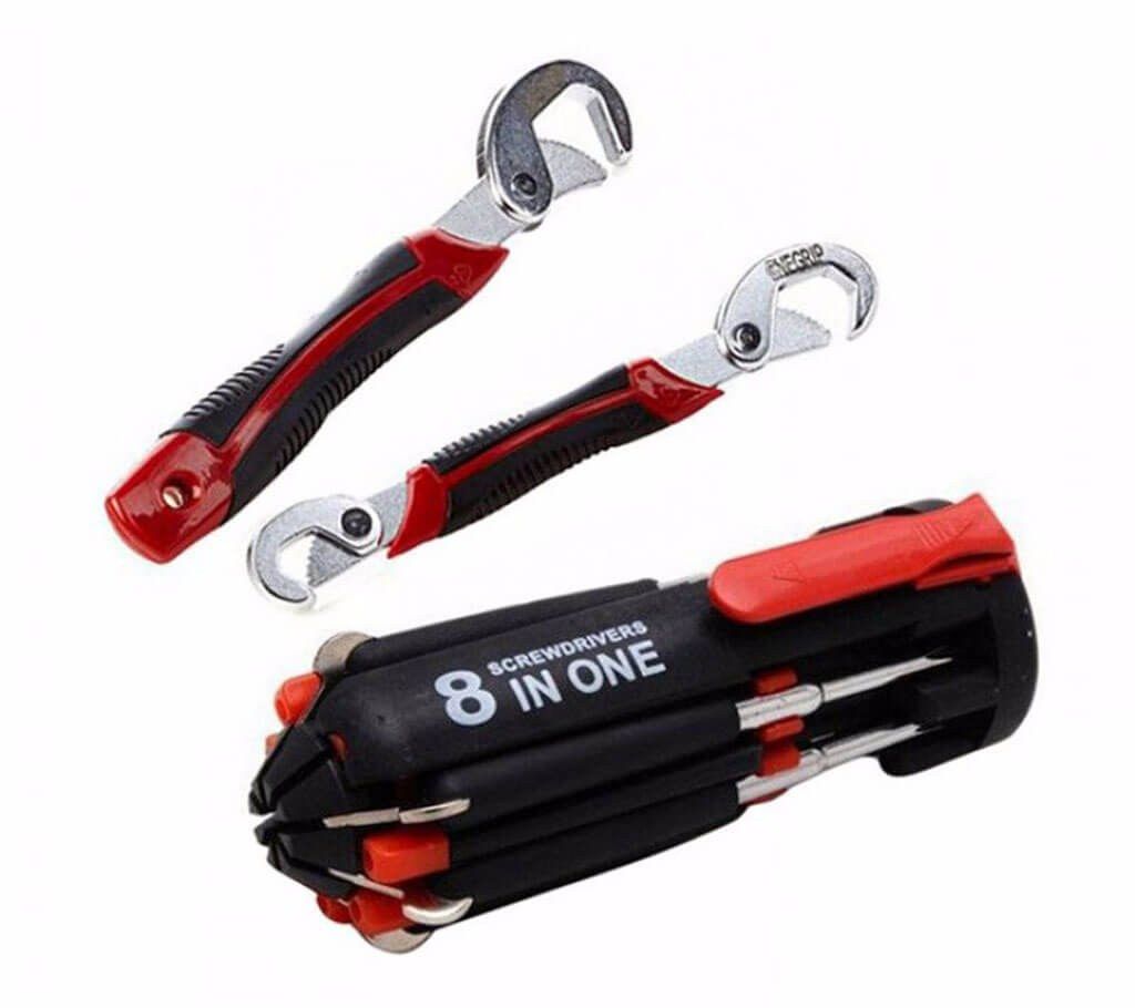 SNAP & GRIP Tool + 8 IN 1 Screw Driver