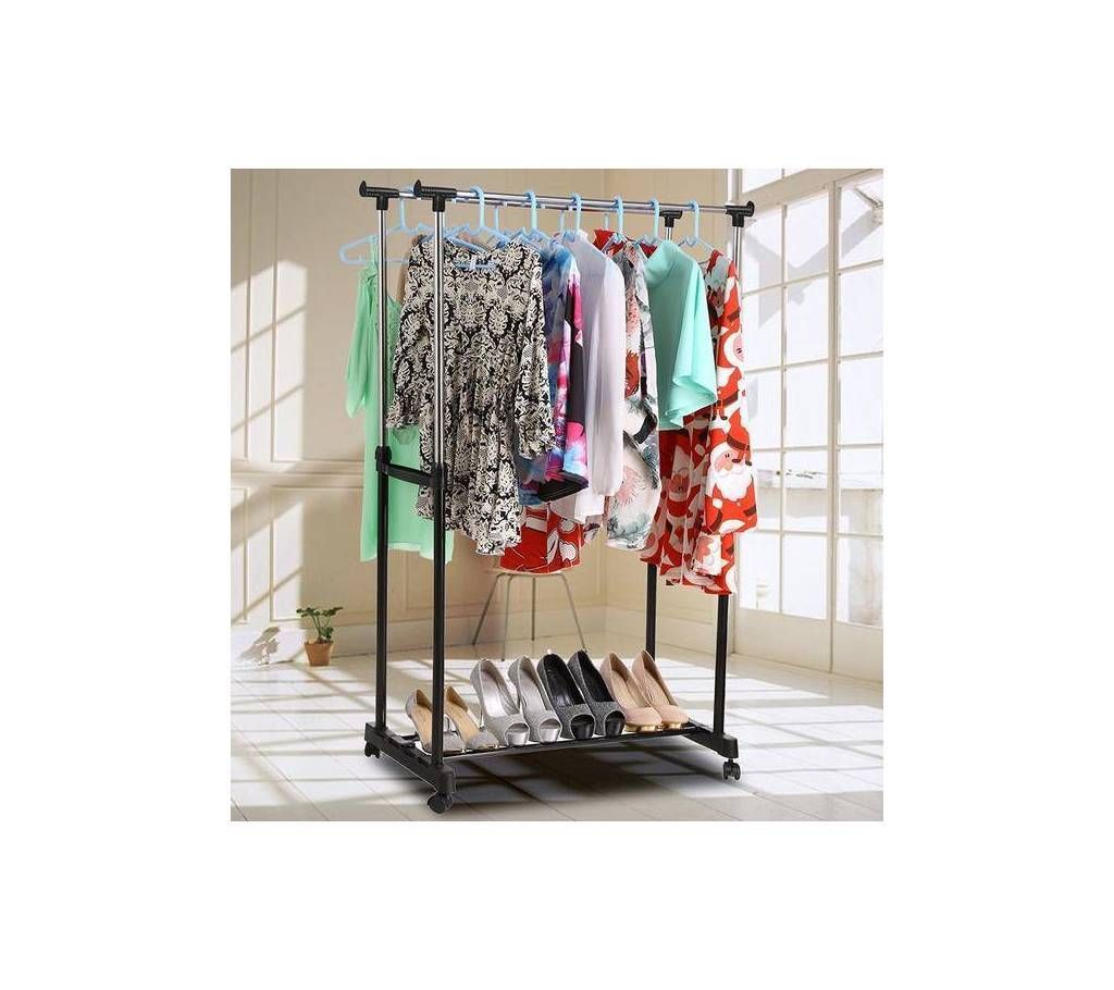 Deluxe Tidy Rail Cloth and Shoe Rack