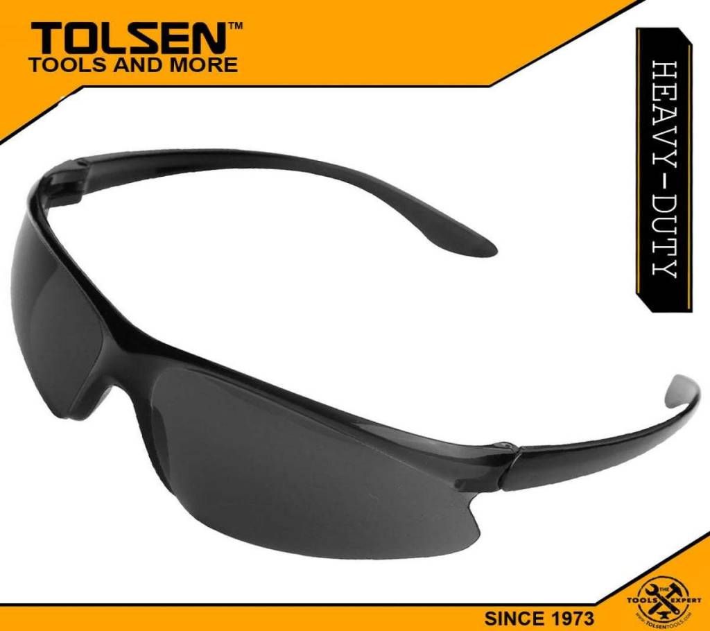TOLSEN Black Shade Safety Goggle Impact Resistant 45073