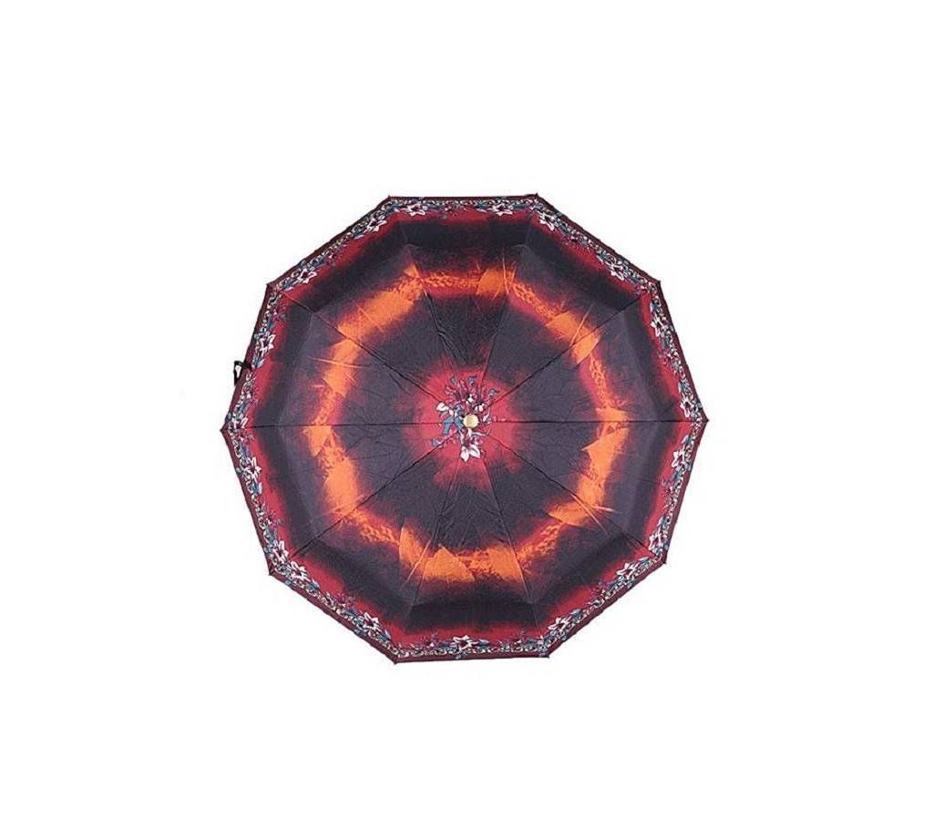 Black Printed Polyester Umbrella