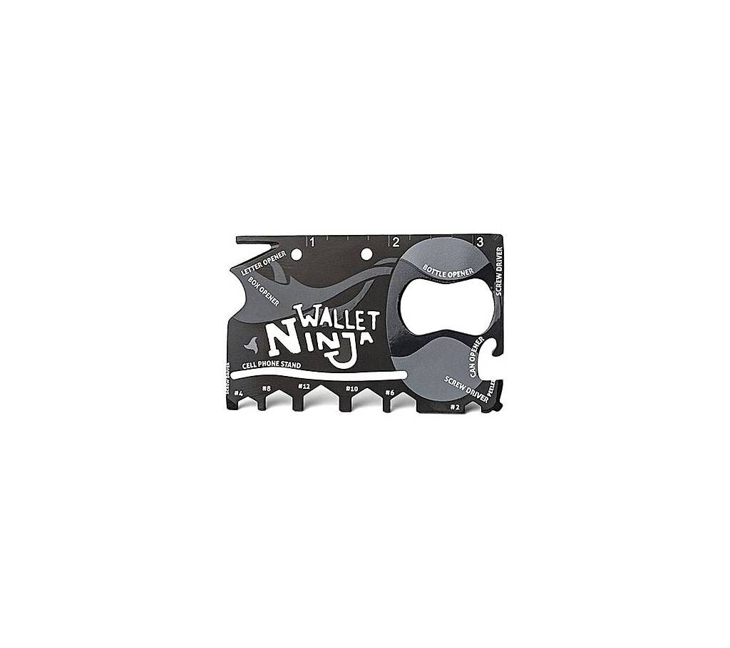 Green Shop 18 in 1 Pocket Ninja Tool - Black