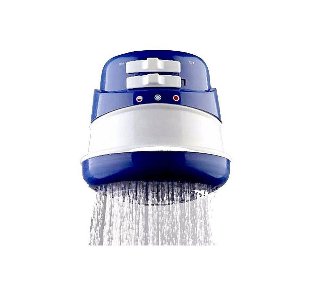 Hot Water Shower - White and Blue