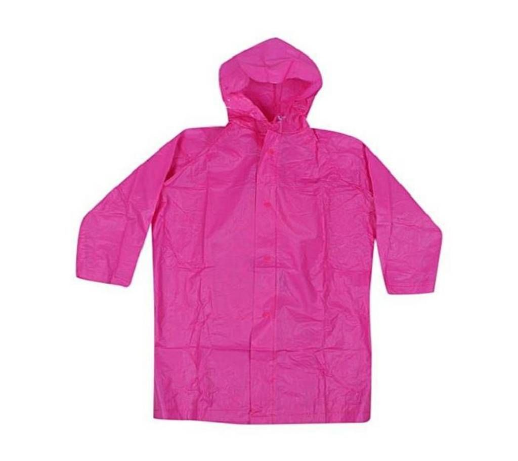 Pink Polyester Rain Coat for Men