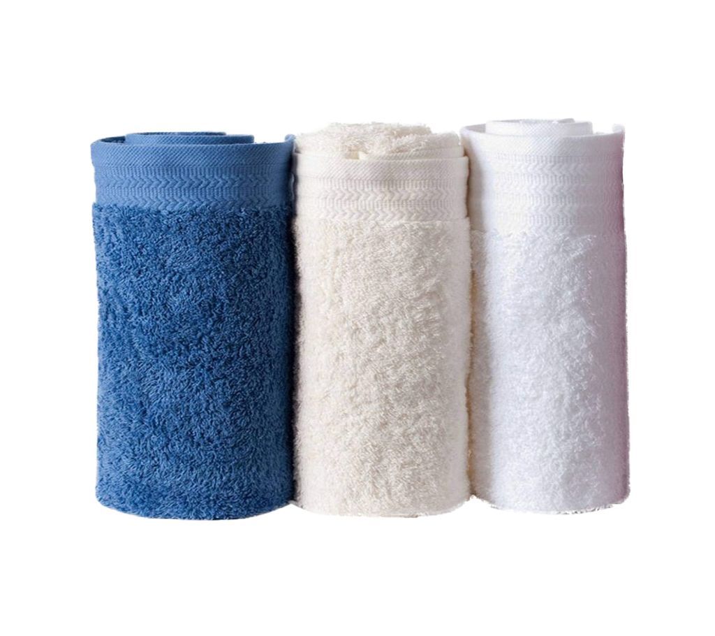 3 Piece Assorted Color Hand Towel