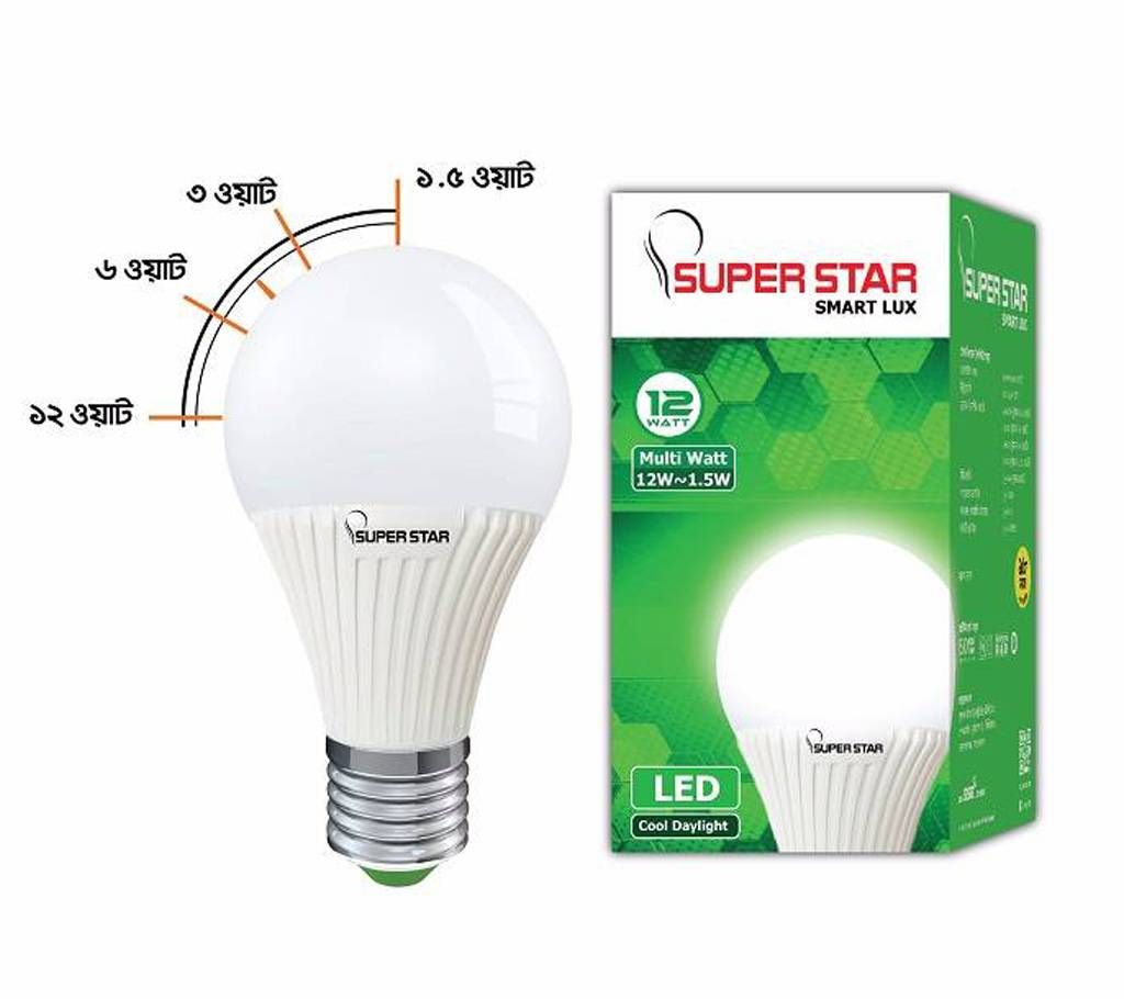 Super Star LED SMART LUX BULB MW 12W~1.5W DL B22