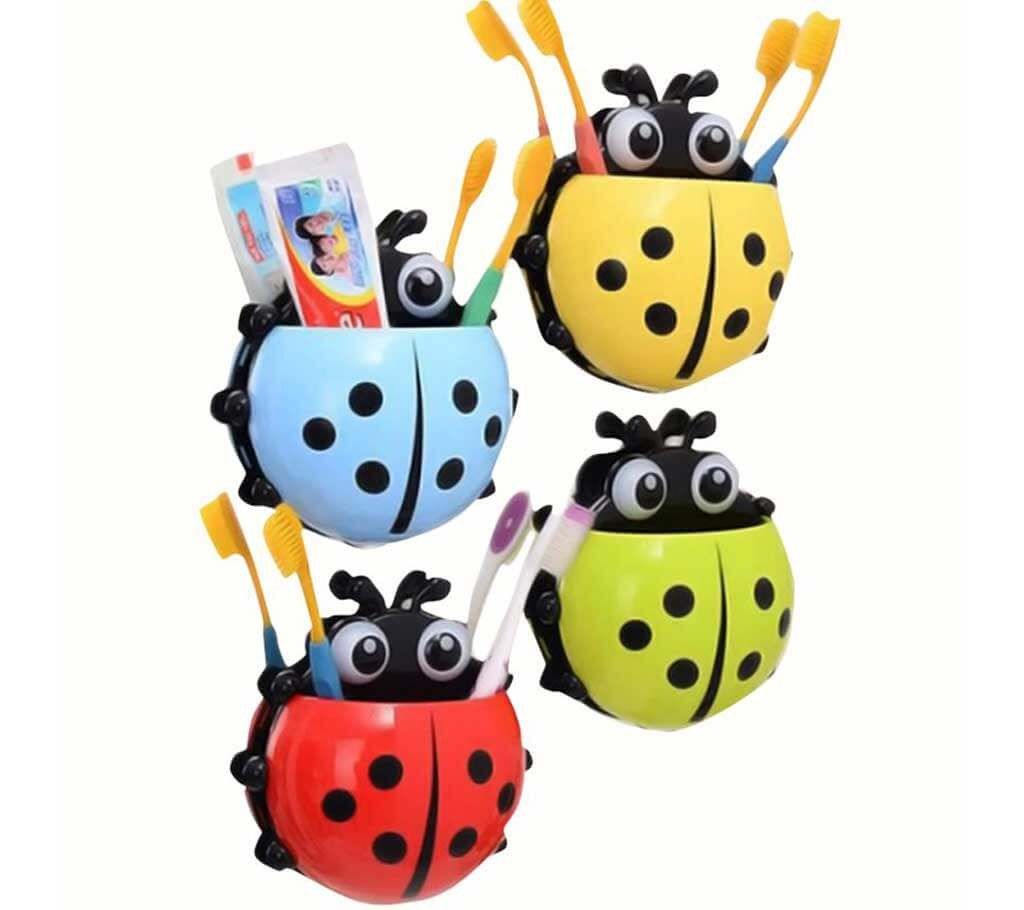 Ladybug Shaped Toothbrush Holder (2 pc)