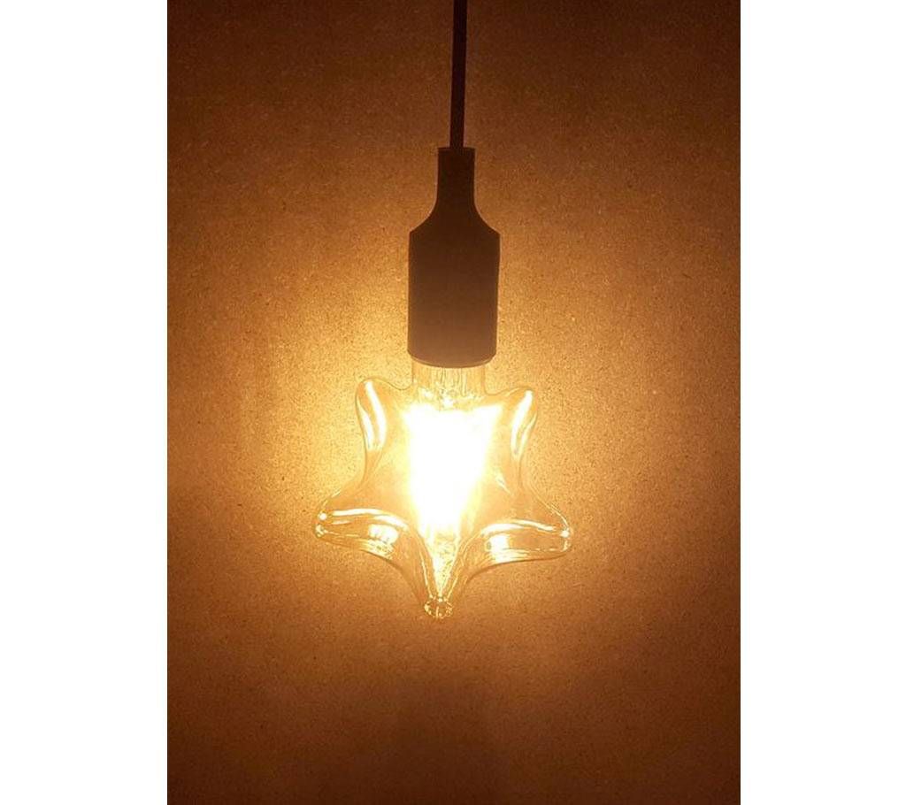 Antique Edison Light with Holder- Star