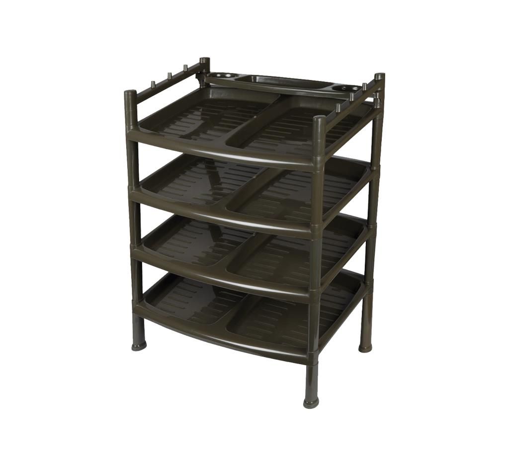 77501-02 Shoe Rack Economy Brown