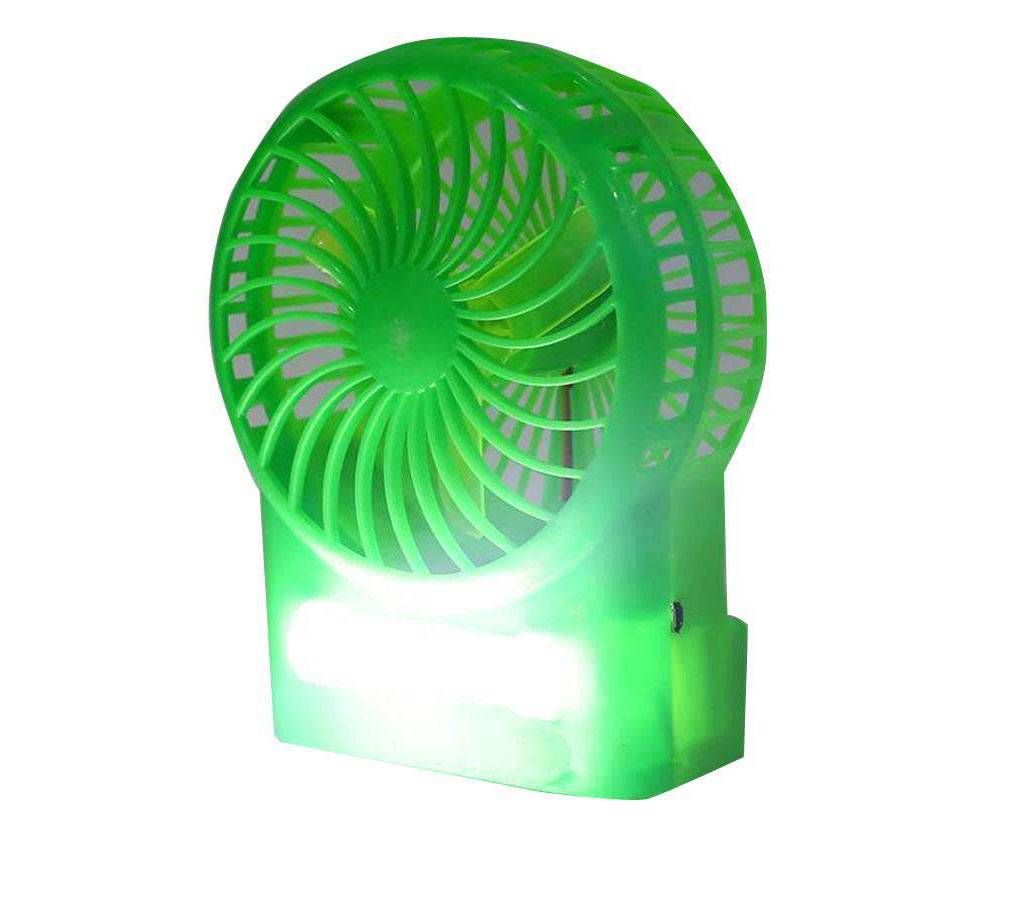 Rechargeable USB Fan With Light 