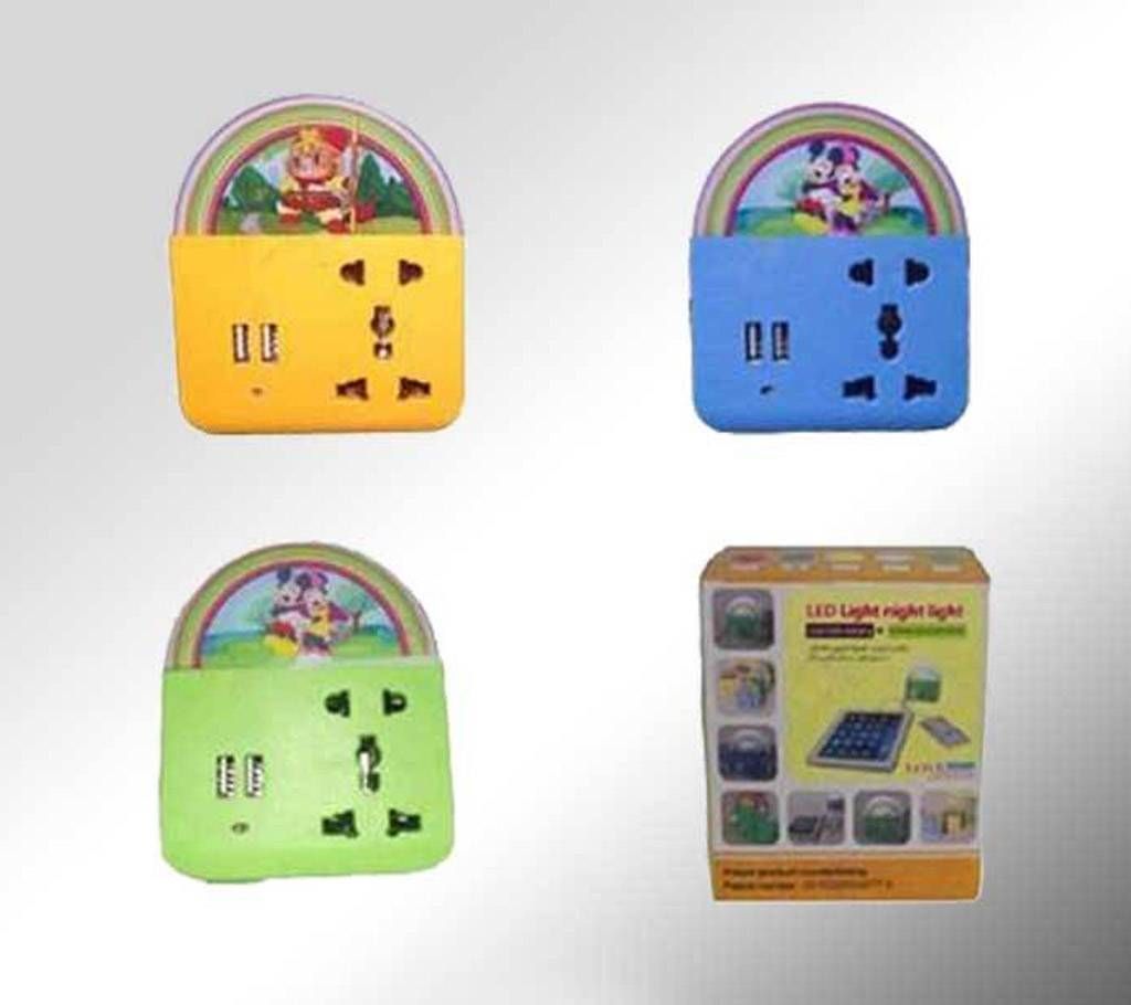 Dual USB Charging Soket & LED Light