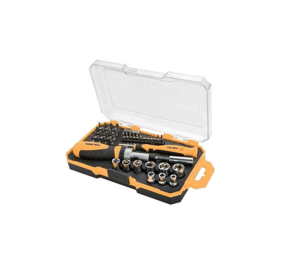 Tolsen Bits And Sockets Set- 42 pcs