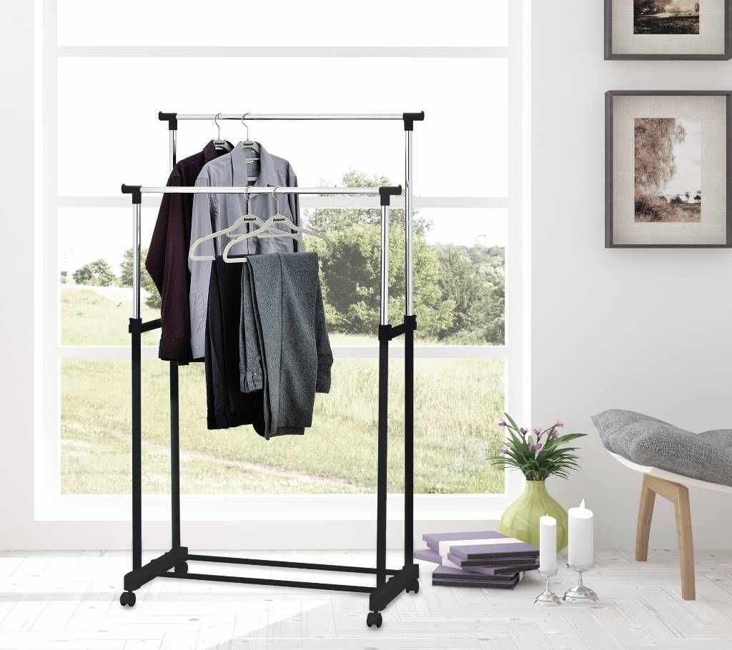 Double Clothes Rack