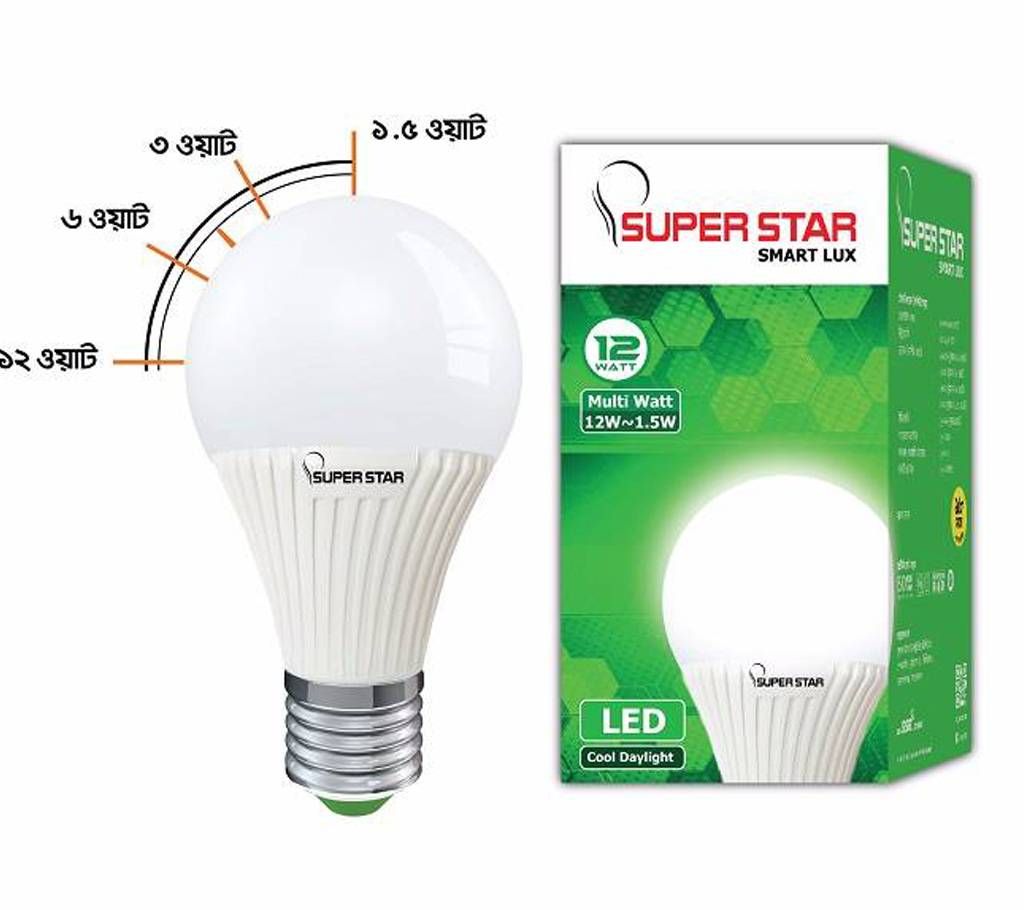 Super Star LED SMART LUX BULB MW 12W~1.5W DL E27