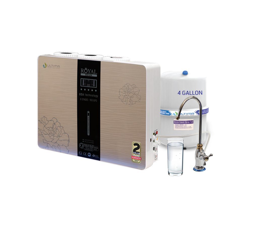 8 STAGE ULTIMA ROYAL RO+UV 100 GPD WATER PURIFIER