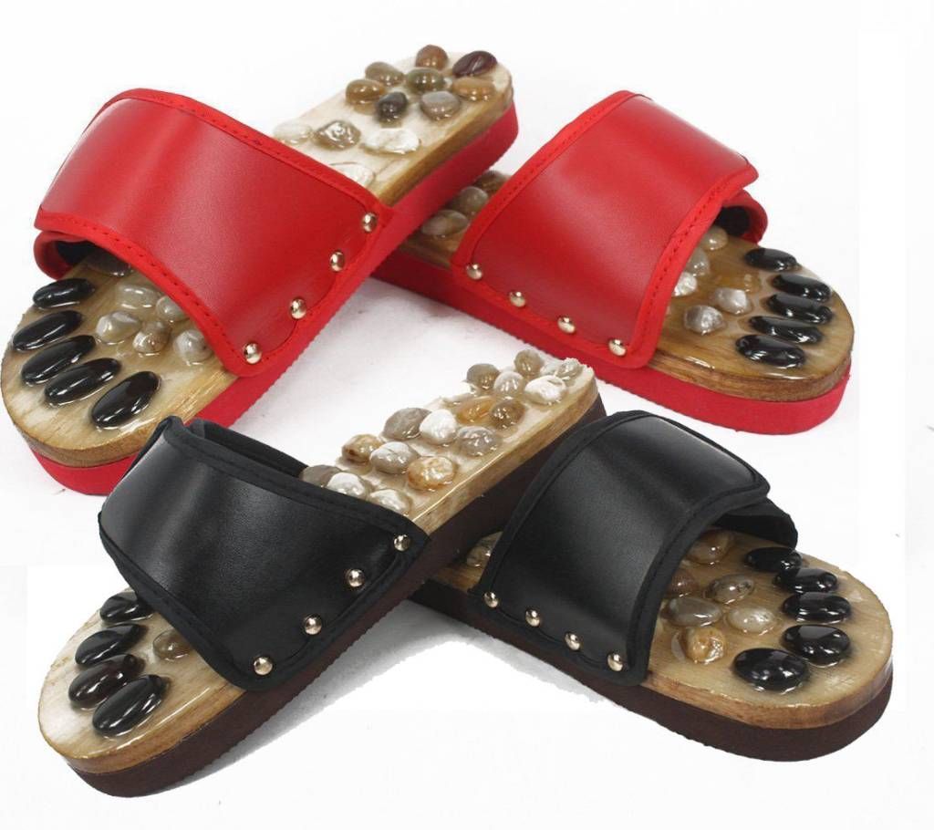 Natural Stone Massage Shoes/Massage Foot Slippers - Reflexology Sandals Shoes