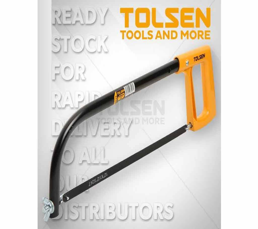Tolsen Hacksaw Frame 300mm 12inch Aluminium Handle 1pc Free Blade 30053