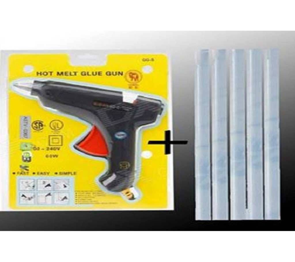 glue gun with 5 glue stick
