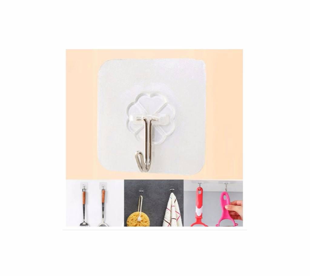 4pcs Suction Cup Hook Hanger Strong Vacuum Holder For Wall Door