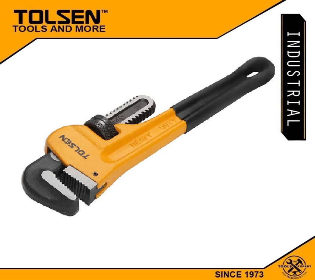 TOLSEN Pipe Wrench (8" or 200mm)Industrial Series 10067