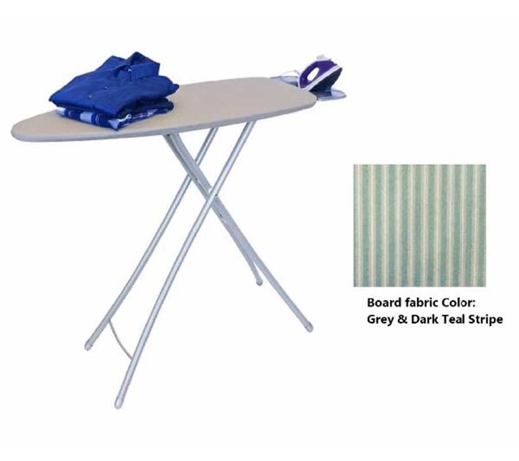 Fabric Iron Stand - White & Dark Teal Stripe