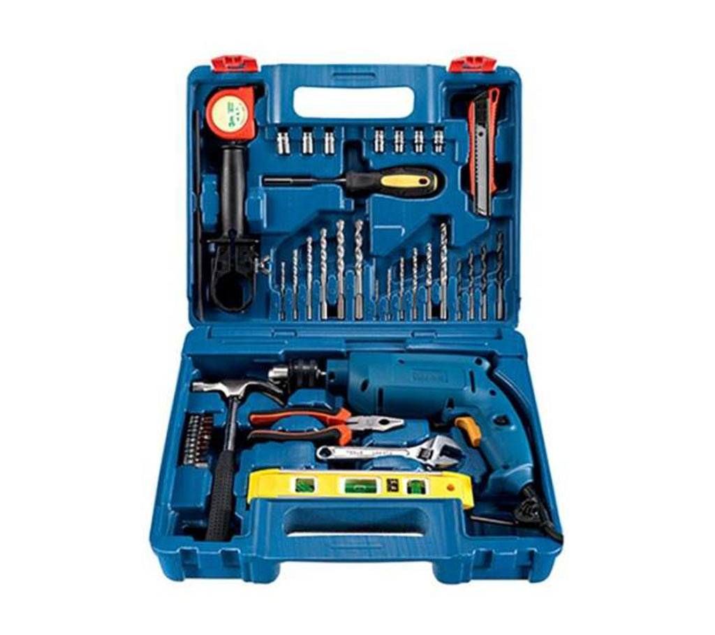 Dongcheng Impact Drill Set - Blue