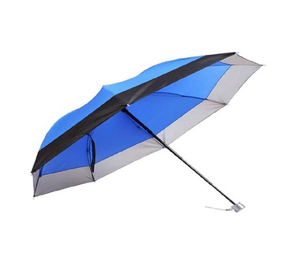 DURABLE 3 FOLD NAVY BLUE UMBRELLA