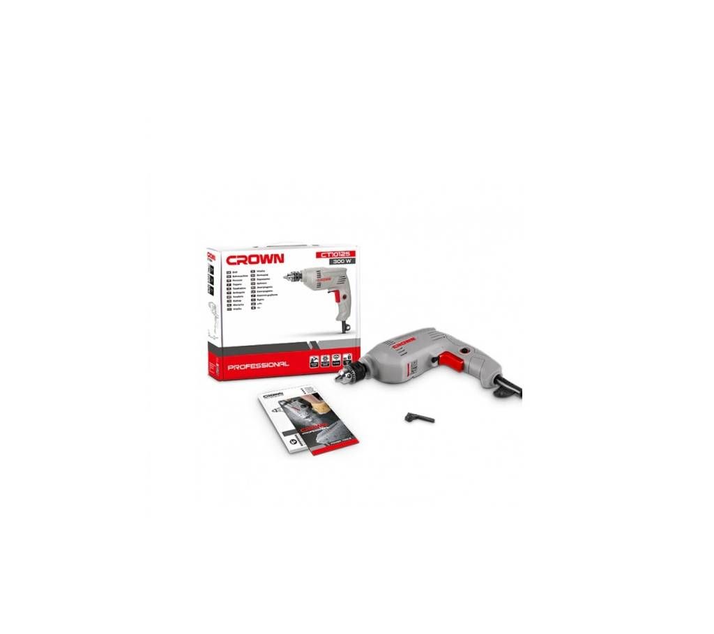Crown Electric Drill 300Watt CT10125