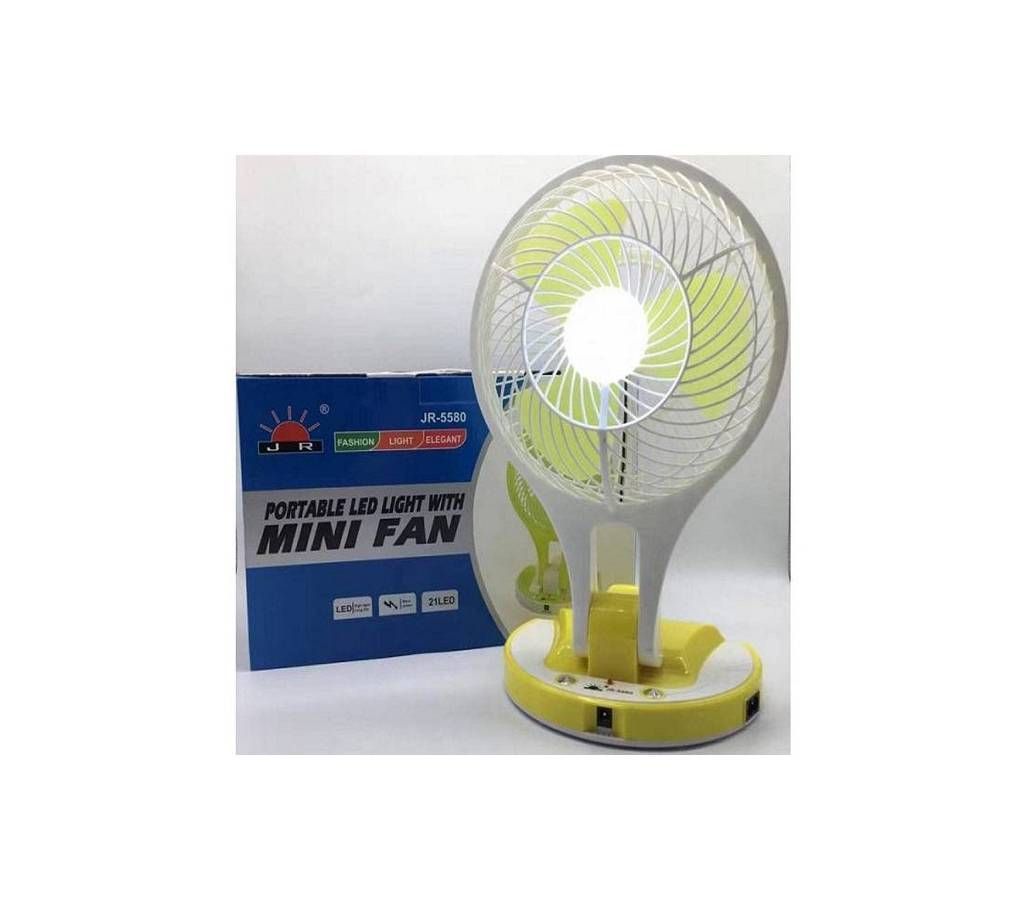 portable LED light with fan