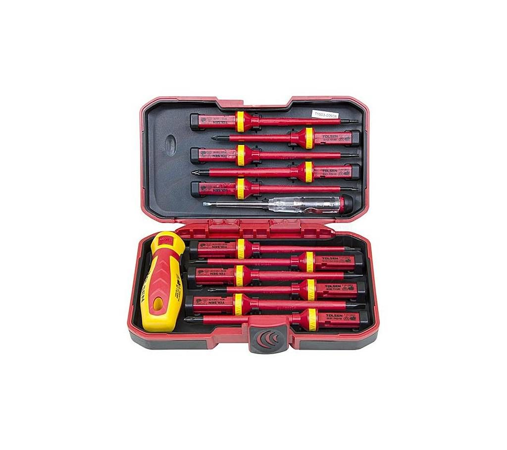 Tolsen VDE Insulated Screwdriver Set- 13 pcs