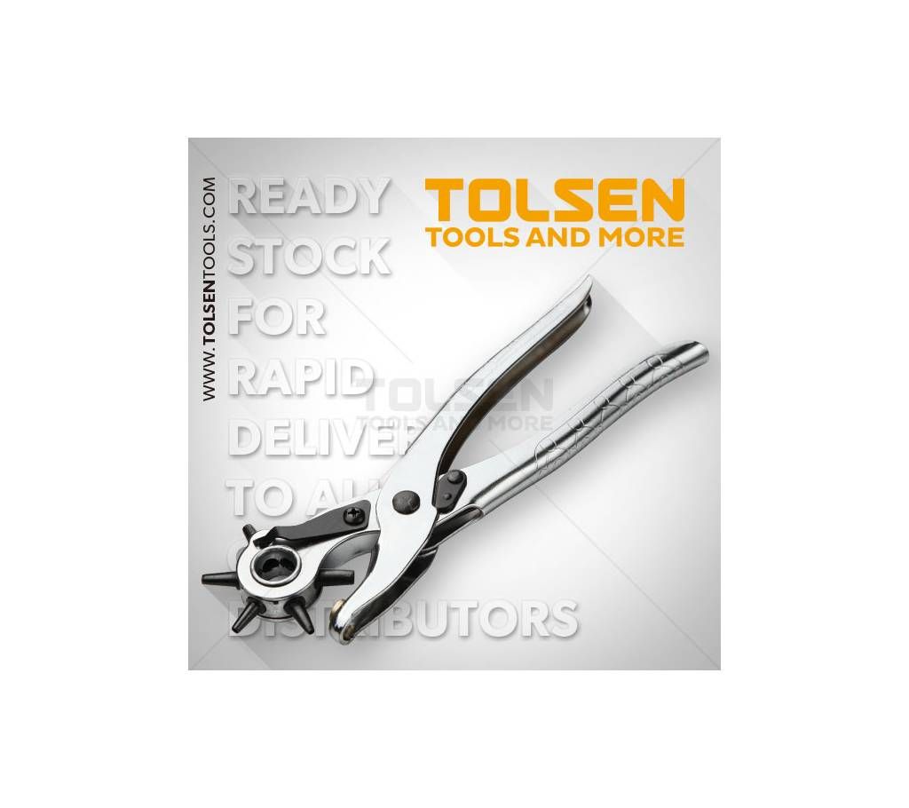 Tolsen Revolving Leather Punch Pliers (9") 10101