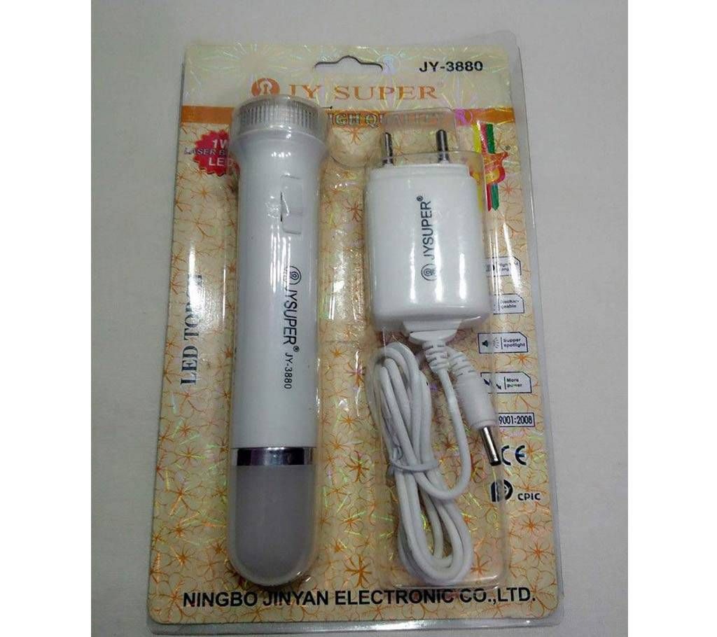 Rechargeable LED Torch Light Focus White